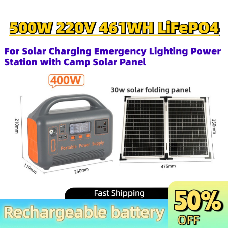 Solar Emergency Charger - Banco de Energía Portátil Actualizado de