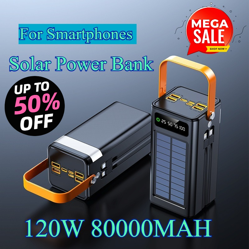 Banco de Energía Solar de 8000 - Solar Emergency Charger reseña y precio