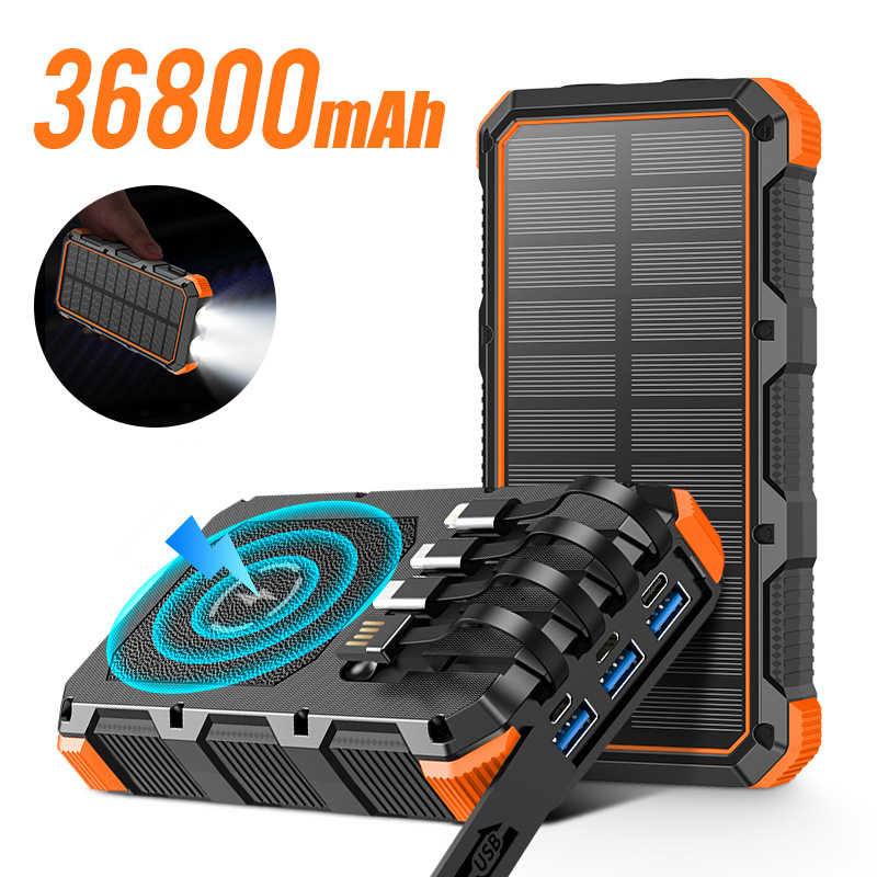 Banco de energía Solar de 3680 - Solar Emergency Charger reseña y precio