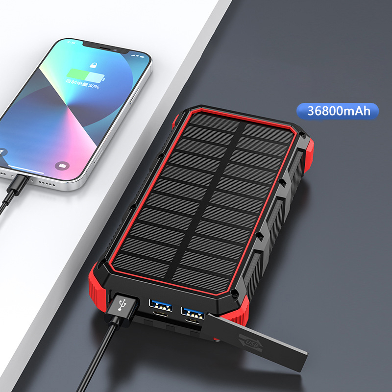 Banco de energía Solar de 3680 - Solar Emergency Charger reseña y precio